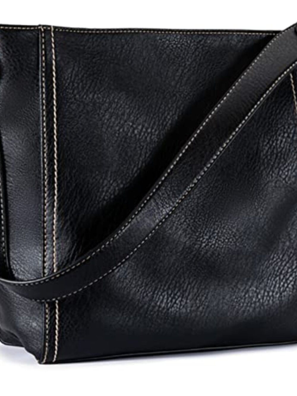Vegan Leather Hobo Shoulder Bag Soft Medium Handbag